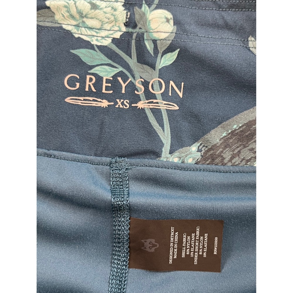 Greyson Womens Peacock Floral Performance Golf Skort Teal XS Active Skirt - Picture 3 of 8